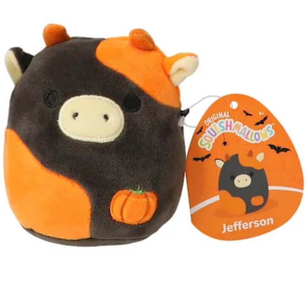 Jefferson 4” Cow Halloween Squishmallows Plush